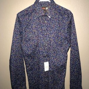 J. Ferrar MultiFloral Dress Shirt